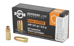 PPU Defense 9mm 147gr 50-Rounds JHP