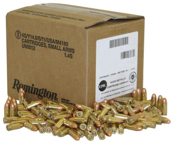 Remington UMC Brass 9mm 115-Grain 1000-Rounds Case FMJ