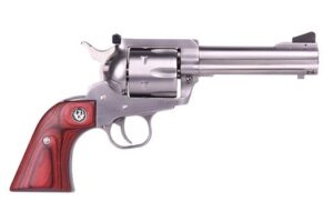 Ruger Blackhawk Flattop Stainless / Rosewood .357 Mag / 9mm 4.625-inch 6Rds