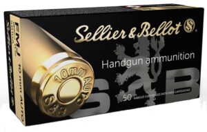 Sellier & Bellot Centerfire Handgun Brass 10mm 180-Grain 50-Rounds FMJ