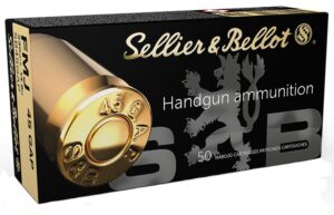 Sellier and Bellot Centerfire Handgun Brass .45 GAP 230-Grain 50-Rounds FMJ