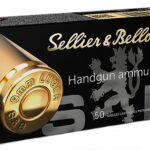 Sellier and Bellot Handgun Ammunition Brass 9mm 124-Grain 50-Rounds FMJ