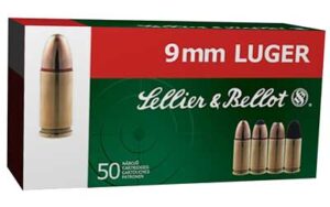 Sellier and Bellot 9mm SUBSONIC 140GR Full Metal Jacket - 50 Rounds