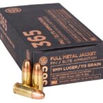 Sig Sauer Elite Performance Ball Brass 9mm 115-Grain 50-Rounds FMJ