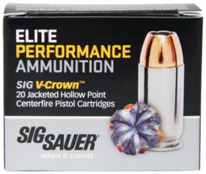 Sig Sauer Elite Performance 9mm 124-Grain 20-Rounds V-Crown JHP