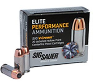 Sig Sauer Elite Performance 9mm 147-Grain 20-Rounds V-Crown JHP