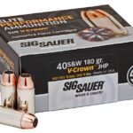 Sig Sauer Elite V-Crown Nickel Plated Brass .40 SW 180-Grain 50-Rounds JHP