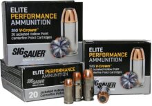 Sig Sauer Elite V-Crown Nickel Plated Brass 9mm 115-Grain 20-Rounds JHP