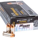 Sig Sauer Elite V-Crown Brass 9mm 115-Grain 50-Rounds JHP