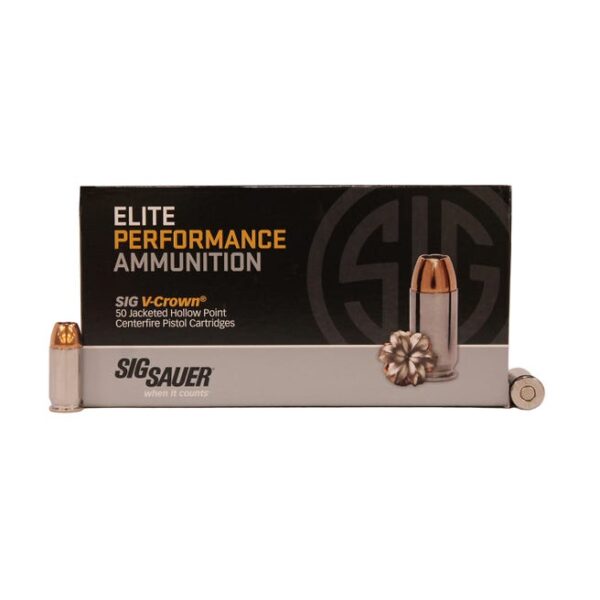 Sig Sauer V-Crown Brass .45 ACP 230-Grain 50-Rounds JHP