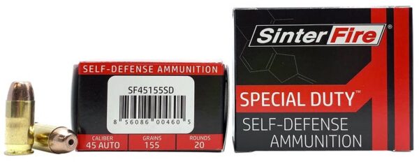 SinterFire Special Duty Brass .45 ACP 155-Grain 20-Rounds LFFHP