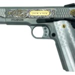 Smith and Wesson 1911 E-Series "Join Or Die" Gold Inlay On Stainless .45 ACP 5" 8Rds GrabAGun Exclusive