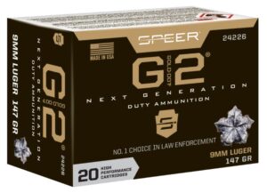 Speer Gold Dot G2 Ammo 9mm 20-Rounds 147 Grain