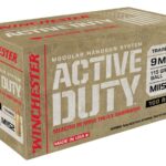 Winchester Active Duty Brass 9mm 115-Grain 100-Rounds FMJFN