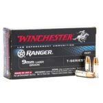 Winchester Ranger 9mm Luger 147 Grain 50 Rounds T-Series Jacketed Hollow Point