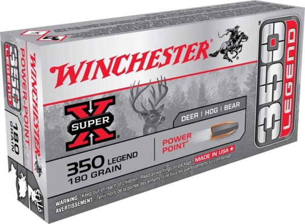 Winchester Super-X Brass .350 Legend 180-Grain 20-Rounds Power-Point