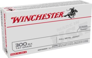 Winchester USA Brass .300 AAC Blackout 147-Grain 20-Rounds FMJ