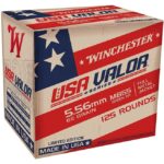 Winchester USA Valor Brass 5.56 NATO 62-Grain 125-Rounds FMJGT