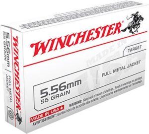 Winchester USA Brass 5.56 NATO 55-Grain 20-Rounds FMJ