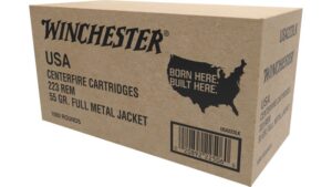 Winchester USA Rifle Ammo .223 Rem 1000-Round 55 Grain FMJ