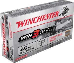 Winchester Ammo Win3Gun .45 ACP 230 Grain 50 Rounds