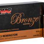 PMC Ammunition Bronze Brass .223 Rem 55-Grain 20-Rounds PSP