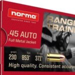 Norma Range & Training Brass .45 ACP 230 Grain 50-Rounds FMJ