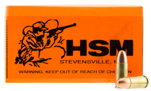 HSM/Hunting Shack Training Brass 9mm 115-Grain 50-Rounds FMJ