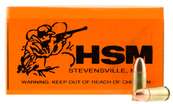 HSM/Hunting Shack Training Brass 9mm 115-Grain 50-Rounds FMJ