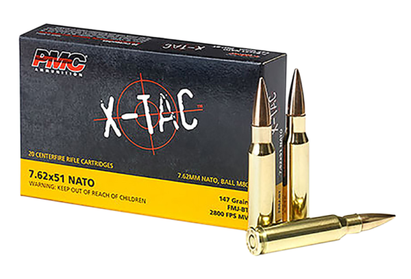 PMC Ammunition X-Tac Brass 7.62 X 51 / .308 147-Grain 20-Rounds FMJBT