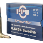 PPU Metric Rifle Brass 6.5 X 55 Swedish 139-Grain 20-Rounds SP