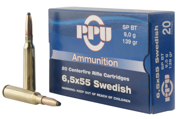 PPU Metric Rifle Brass 6.5 X 55 Swedish 139-Grain 20-Rounds SP