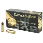 Sellier and Bellot Handgun Ammunition Brass .45 ACP 230-Grain 50-Rounds FMJ