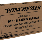 Winchester Service Grade Brass .308 Win 175-Grain 20-Rounds SMKHPBT