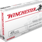 Winchester USA Brass .45 ACP 230-Grain 50-Rounds JHP