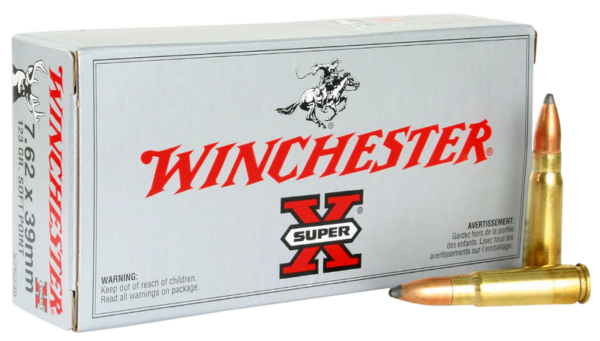 Winchester Super-X Brass 7.62 X 39 123-Grain 20-Rounds PSP