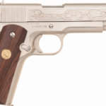 Colt Ohio 175th Ann. Com.Series 70 Govt Showcase 45 5" Nickel Walnut