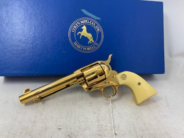 Colt California Gold Rush Single Action Army Revolver 45LC Gold