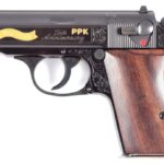 ENGRAVED WALTHER PPK 75TH ANNIVERSARY SEMI-AUTOMATIC PISTOL 380 ACP