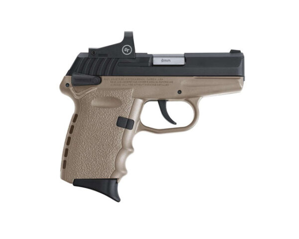 SCCY 9mm CPX-1 Blk/FDE Safety Reddot 10RD CBDERD