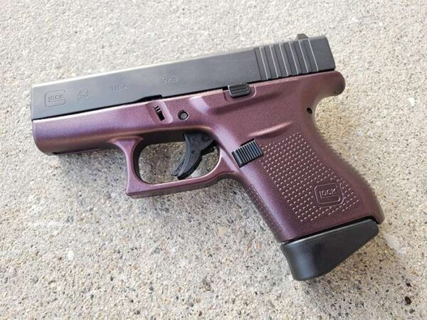 GLOCK 43 9MM GC BLK CHERRY FRAME UI4350201BCGC