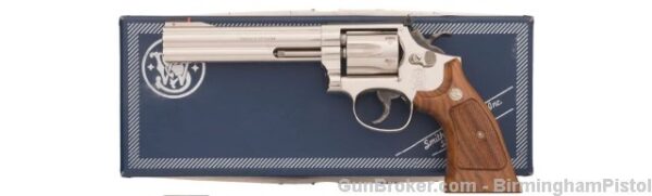 Smith & Wesson 17-6 22 6" Nickel 1990 Box 145/500