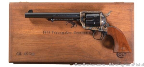 Colt SAA Peacemaker Centennial 45 7.5" 1973 Case