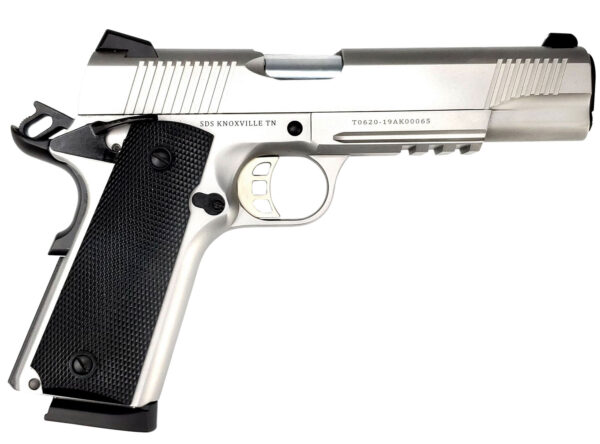 SDS Imports 1911 Duty Enhanced Stainless Steel Rail Gun 1911DSS45R