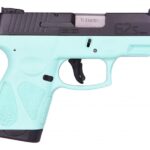 Taurus G2S Cyan / Black 9mm 2- 7 Round Magazines Tiffany Blue 1-G2S931C