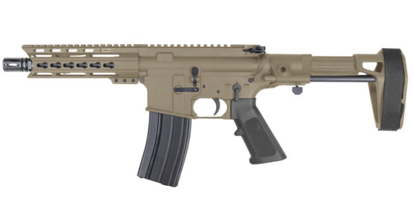 Diamondback DB15 5.56mm Flat Dark Earth Pistol with Maxim CQB Stabilizing Brace