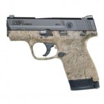 S&W M&P 9 SHIELD M2.0 PISTOL, FDE WITH BLACK SPIDERWEB - 12424