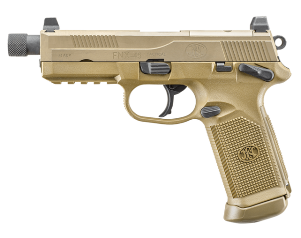 FN FNX-45 Tactical 45 ACP 15 RD FDE Night Sights FNX45 Ms 66968