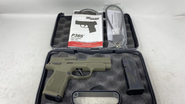 Sig Sauer 365 XL manual safety 9mm 12rd w/ green finish - used 365XL-9-BXR3-MS