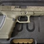 Glock 17 Gen 4 Custom OD Green Laser Engraved 9mm